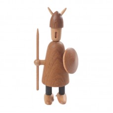 Creative Wood Knife Vikings Doll Cute Home Decor Kids&apos; Gift New 17CM/6.7IN   163075893131